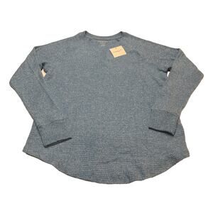 7-50 AMERICAN EAGLE Men's Vintage Sweater V-Neck Light Blue Medium